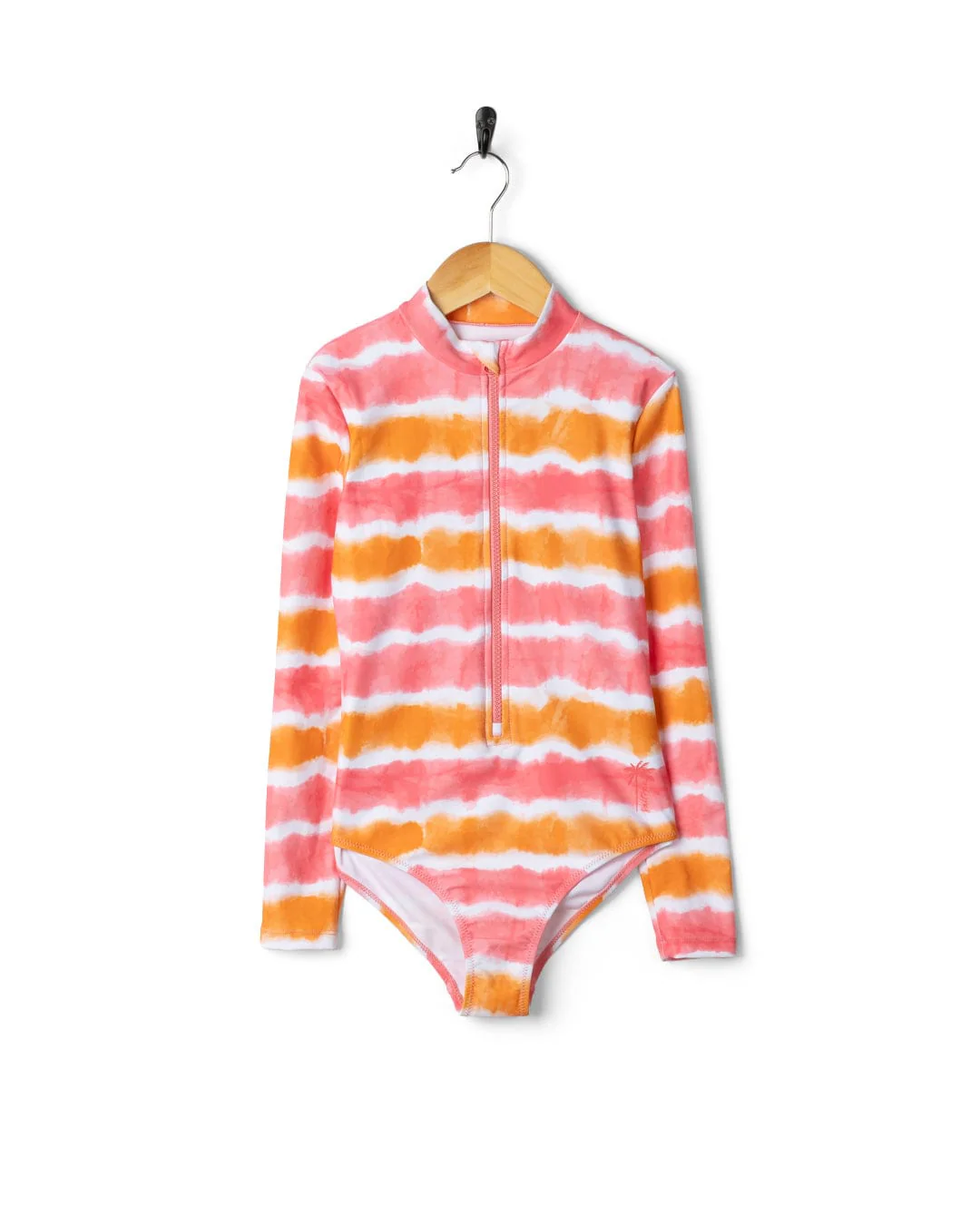 Accoya Kids Tie Dye Swimsuit in Pink/Orange - Image 2