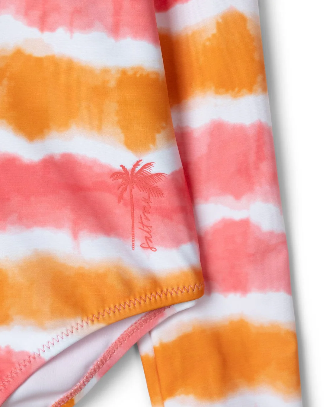Accoya Kids Tie Dye Swimsuit in Pink/Orange - Image 6