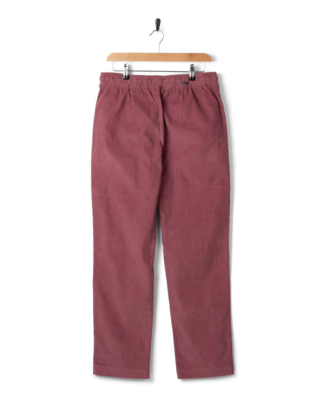 Alora Womens Corduroy Trouser in Dark Pink - Image 7