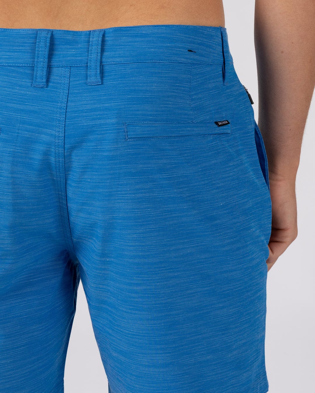 Amphibian 17 Mens Hybrid Board Shorts in Mid Blue - Image 5
