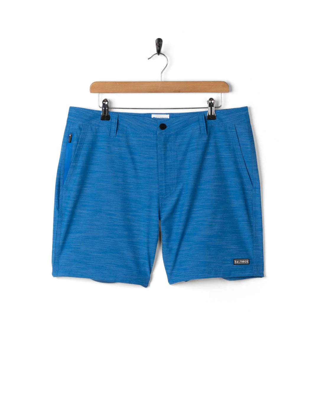Amphibian 17 Mens Hybrid Board Shorts in Mid Blue - Image 6