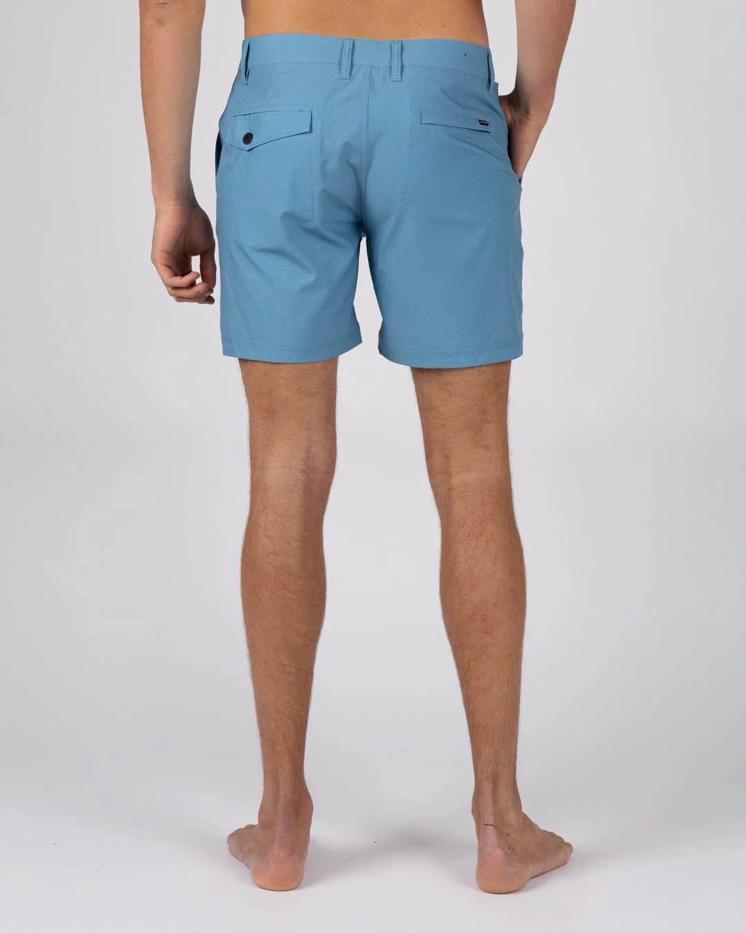 Amphibian 17 Men's Hybrid Shorts in Blue - Image 2