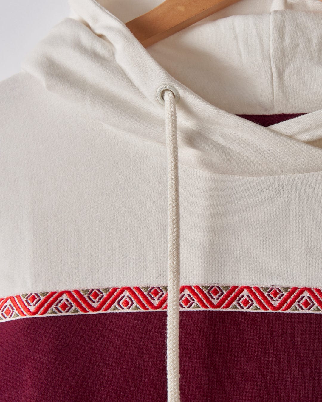 Arrie Womens Embroidered Pop Hoodie in Purple - Image 5