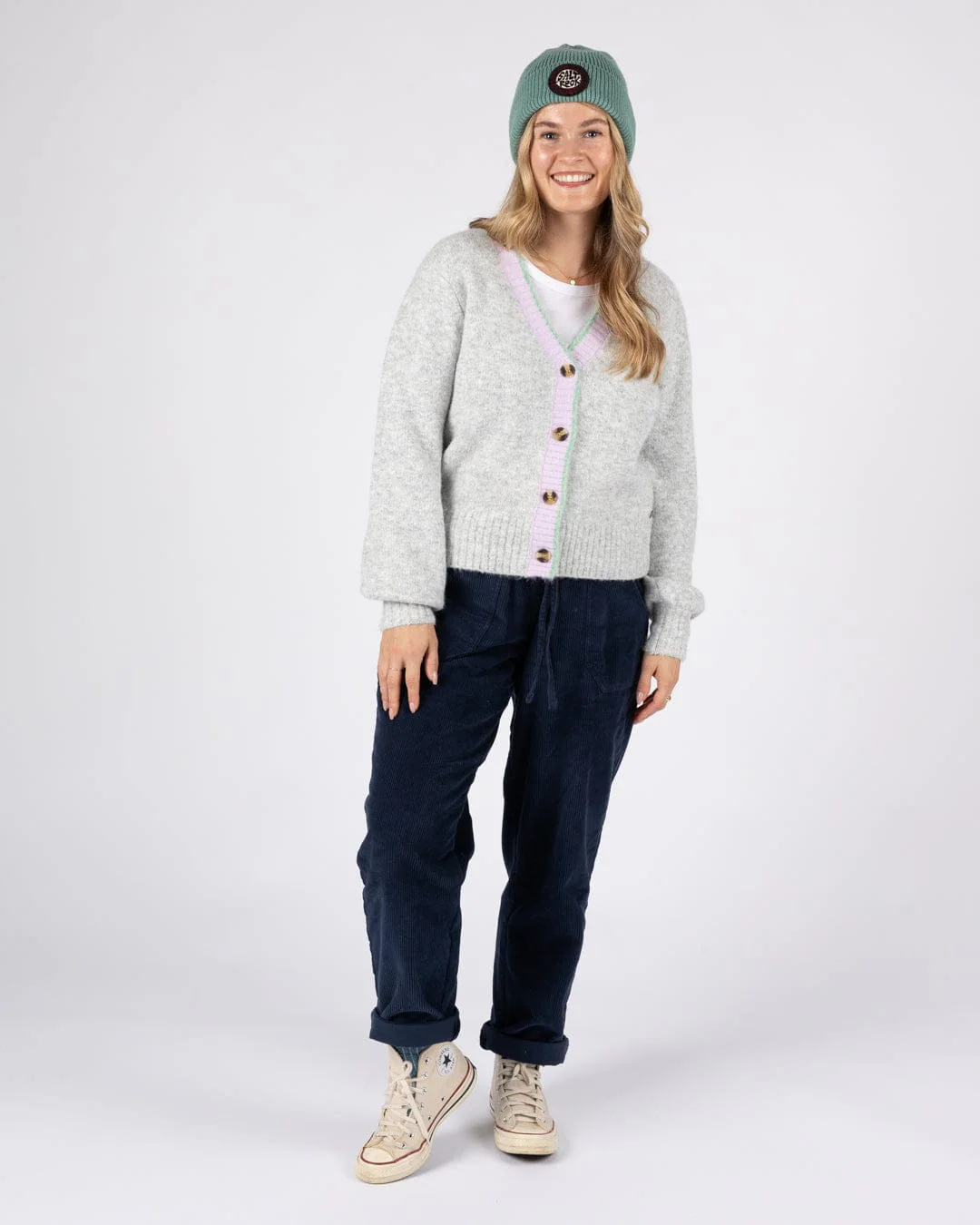 Artie Womens Cardigan in Grey - Image 9
