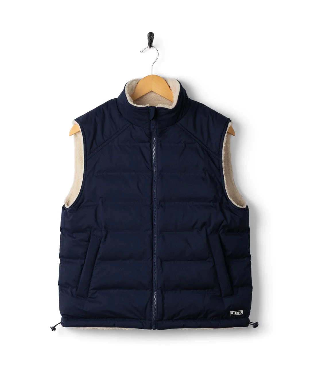 Astra Borg Womens Reversible Gilet in Navy - Image 13