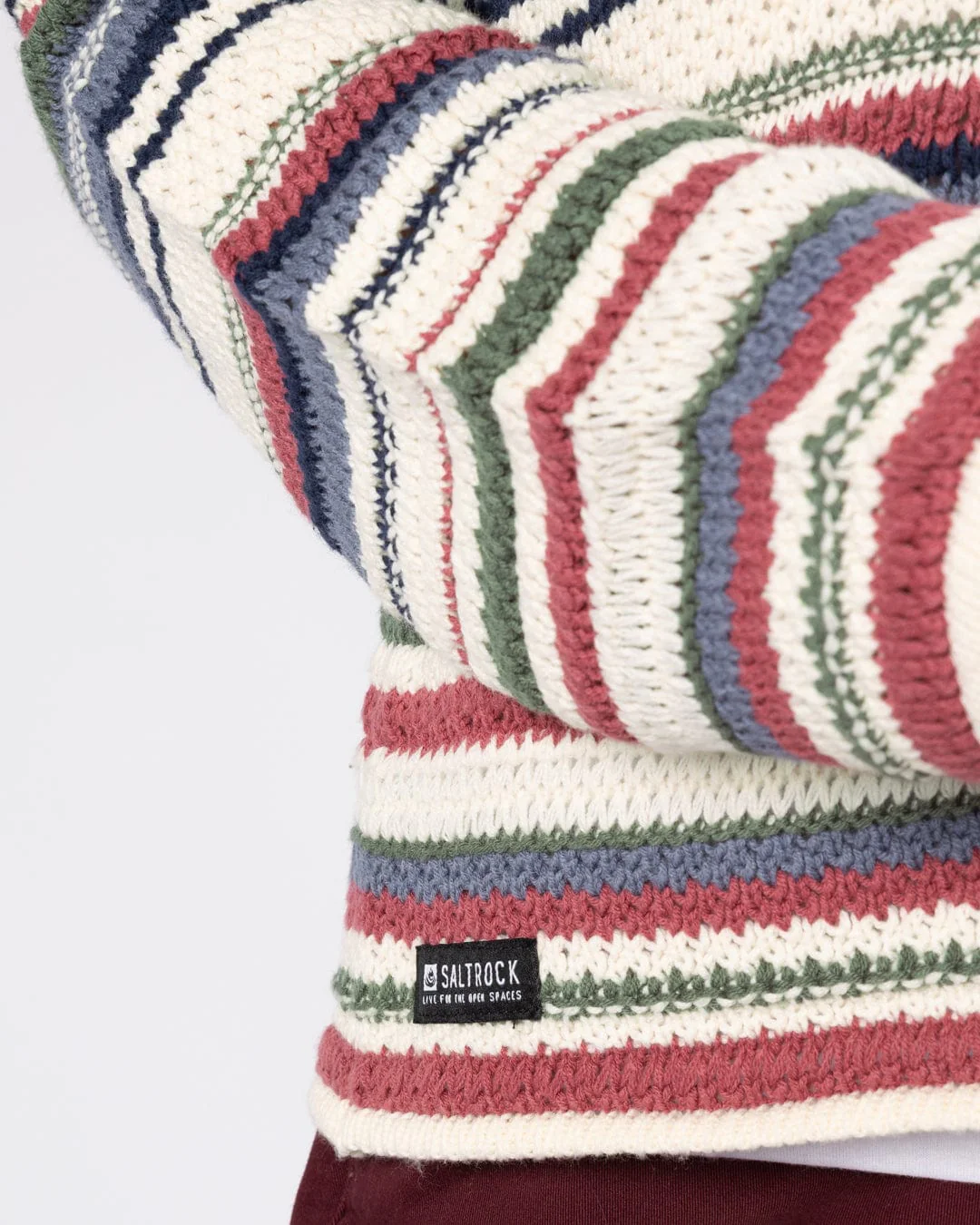 Aubrey Collar Womens Crochet Knit in Multi - Image 5