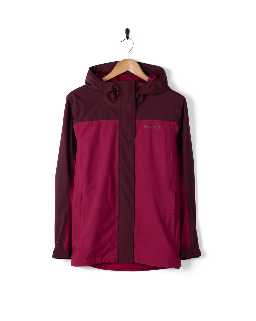 Aubrey Colourblock Womens in Waterproof Jacket - Dark Pink - Image 6