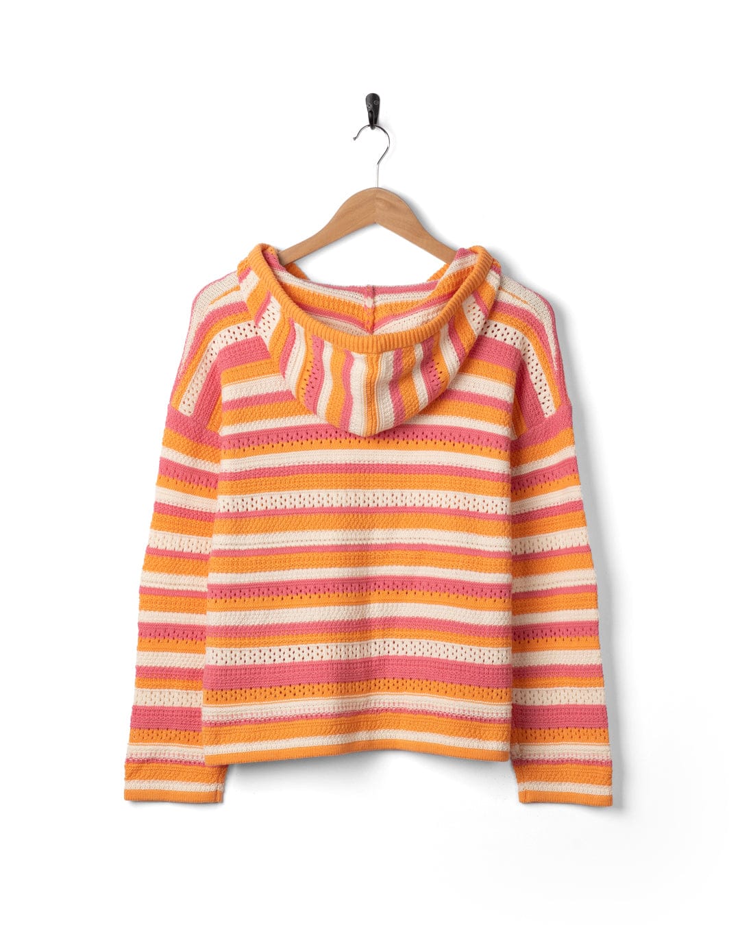 Aurelia Womens Hooded Jumper in Bright Pink - Image 12