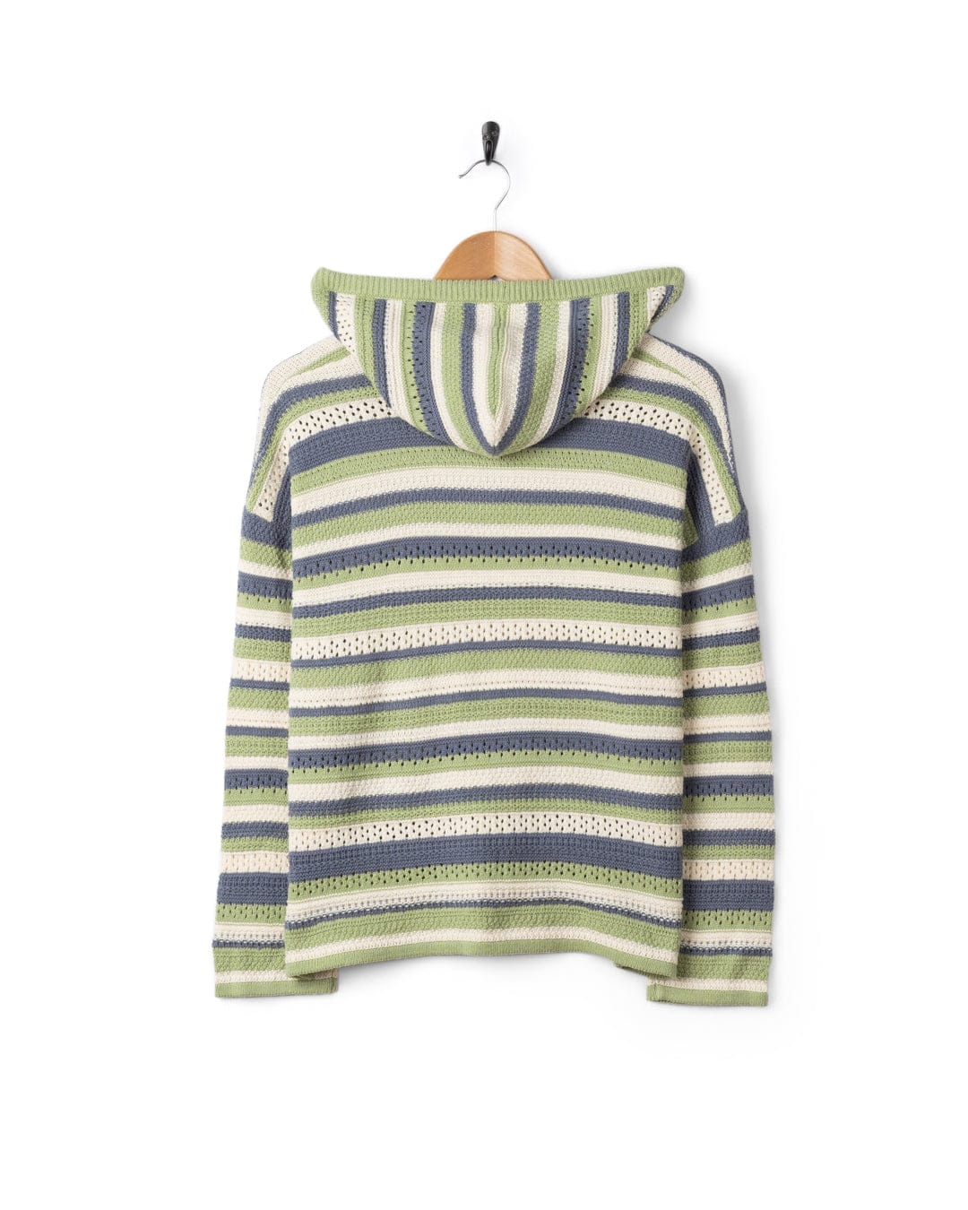 Aurelia Womens Hooded Jumper in Light Green - Image 9