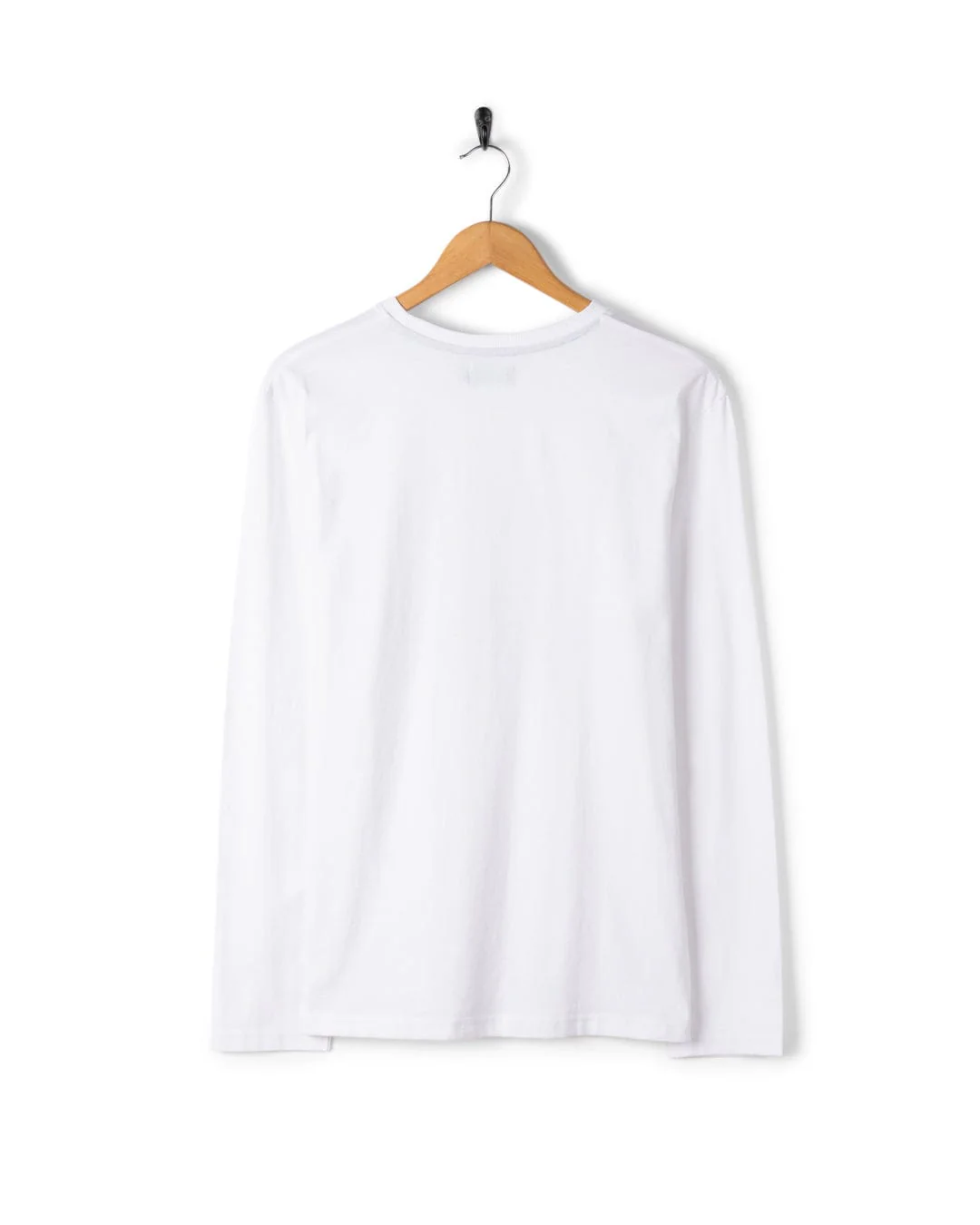 Axle Mens Long Sleeve T-Shirt in White - Image 4