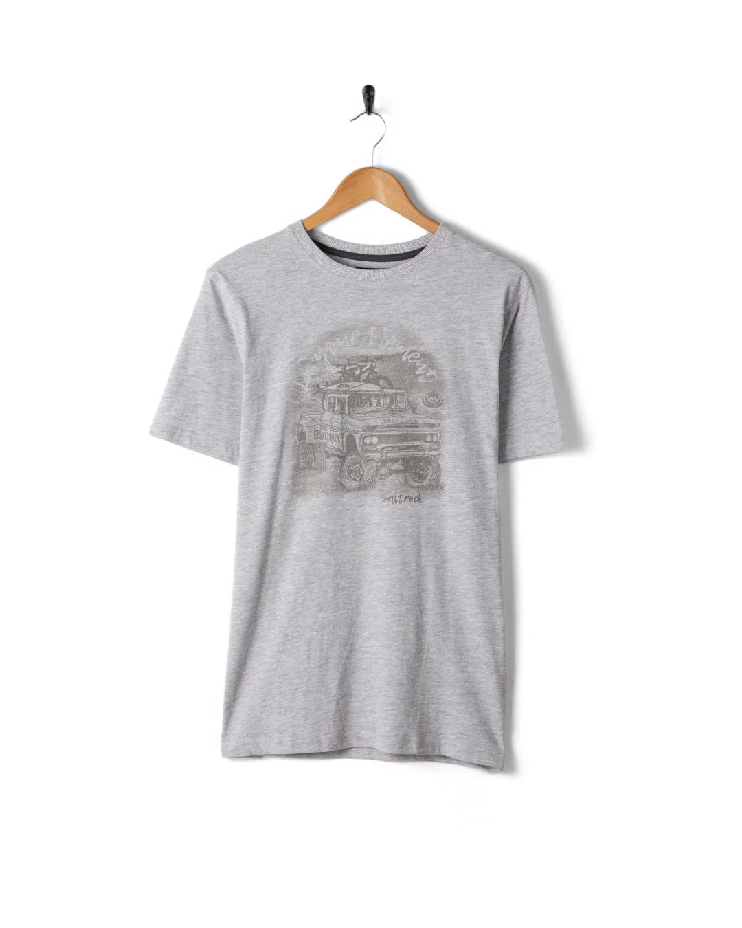 Axle Mens Short Sleeve T-Shirt in Grey - Image 3