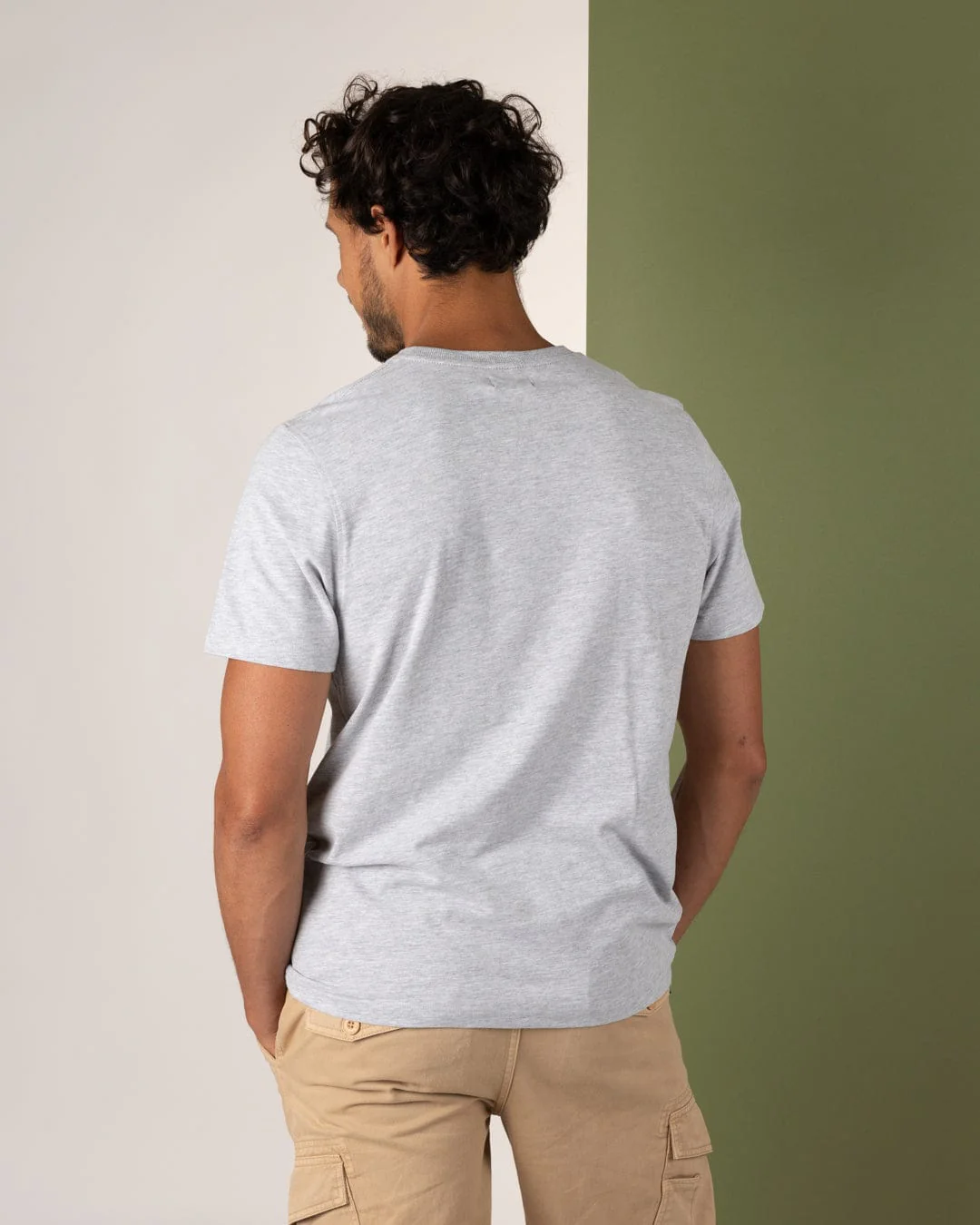Axle Mens Short Sleeve T-Shirt in Grey - Image 4