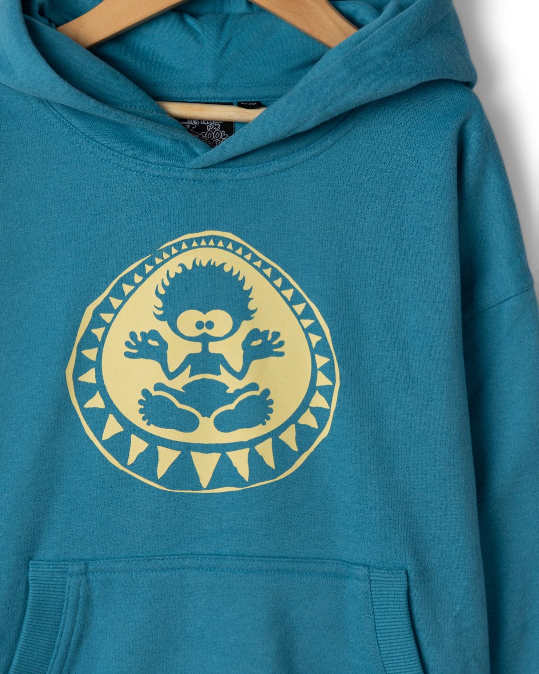 Back In The Day Kids Pop Hoodie in Bright Blue - Image 2