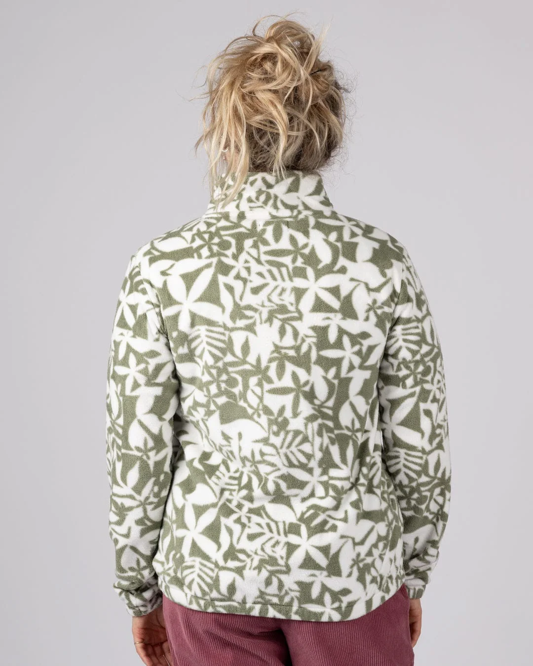 Balance  Womens Zip Fleece in Light Green - Image 3