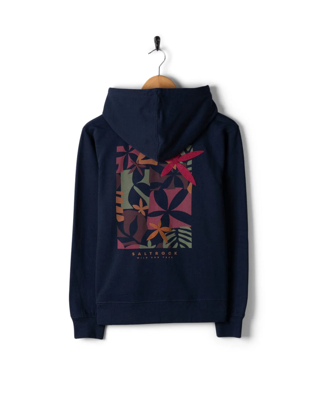 Balance Wild Womens Zip Hoodie in Blue - Image 11