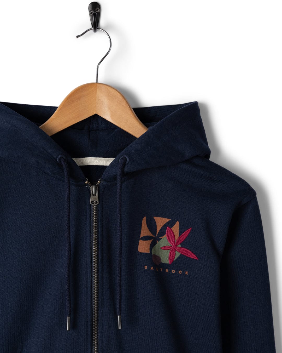 Balance Wild Womens Zip Hoodie in Blue - Image 9