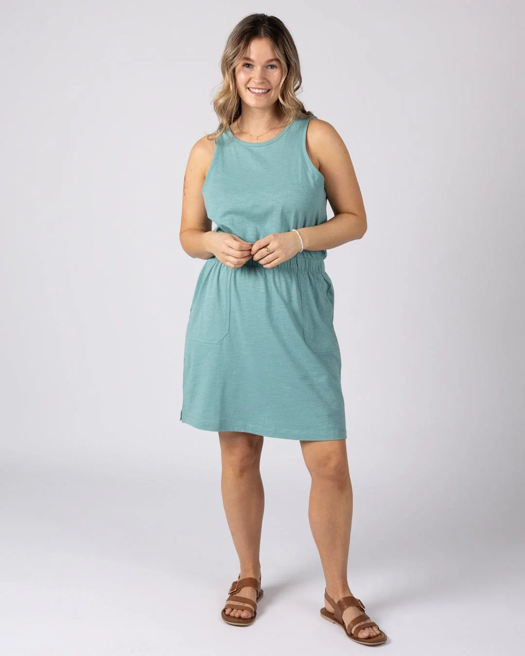 Bauhaus Womens Slub Dress Blue