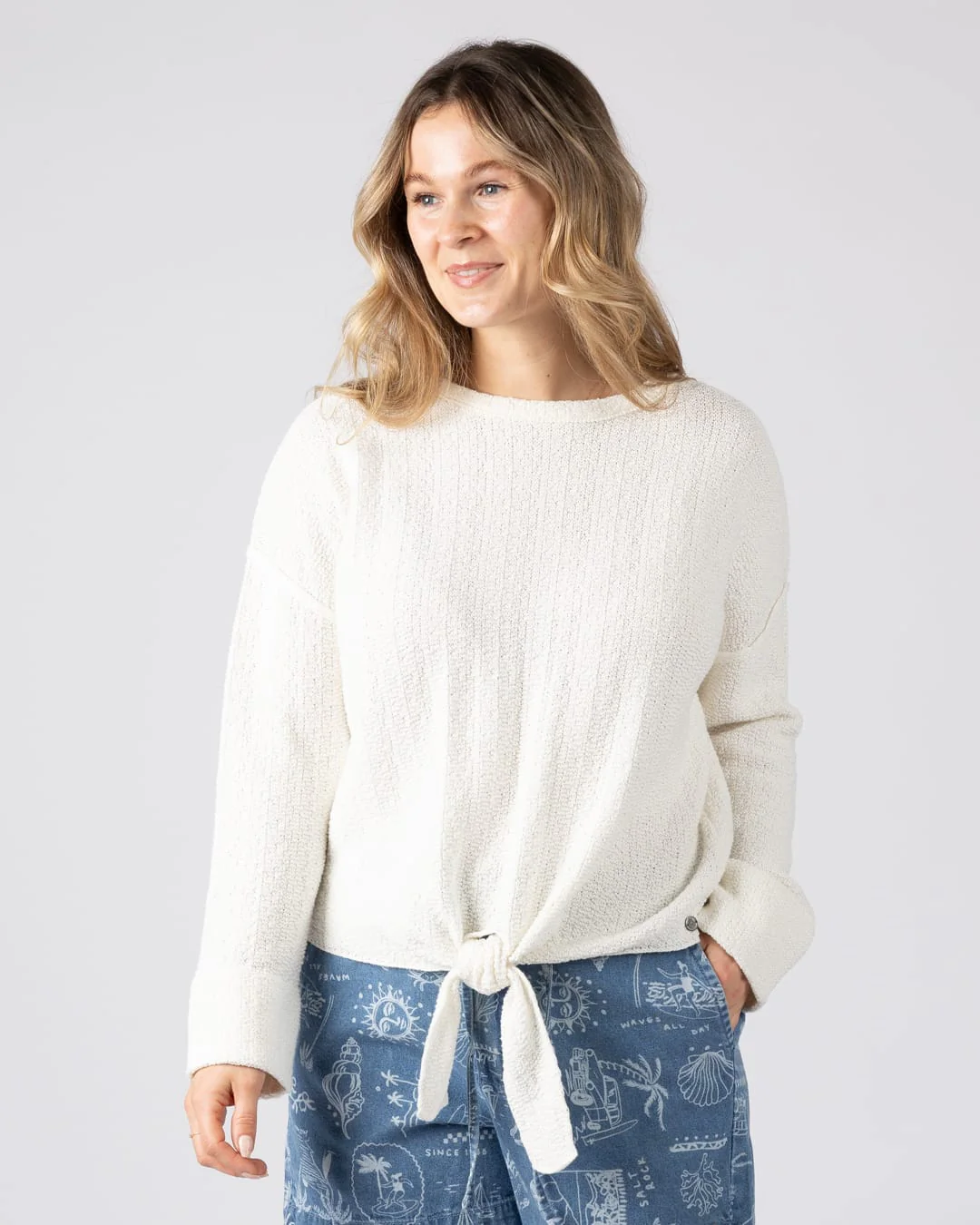 Beachtide Womens Knitwear Jumper in Cream - Image 4