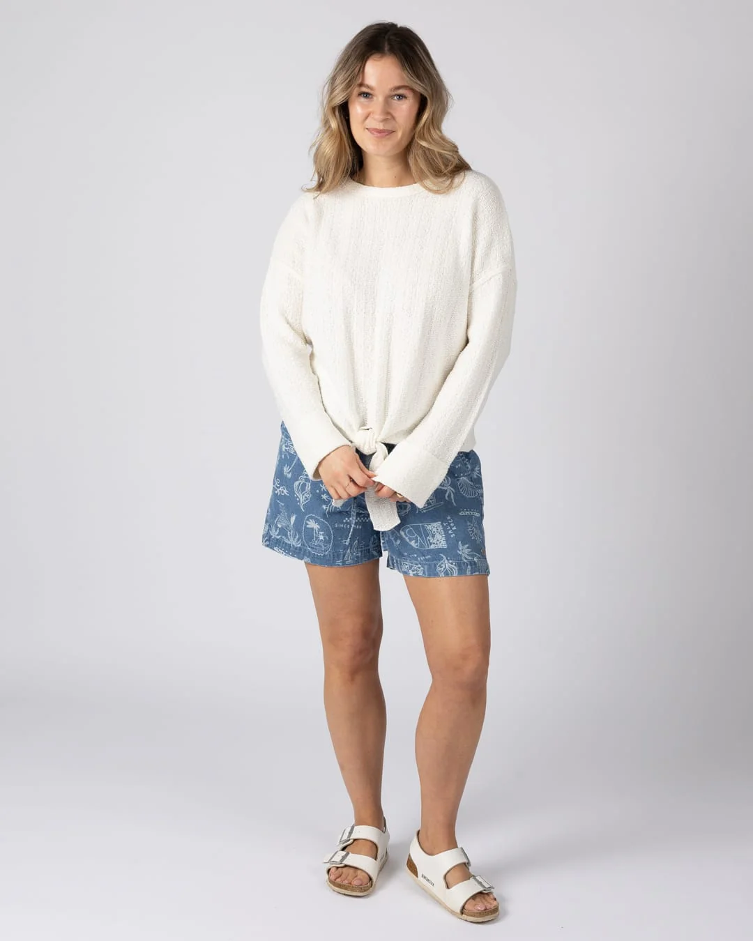 Beachtide Womens Knitwear Jumper in Cream - Image 7