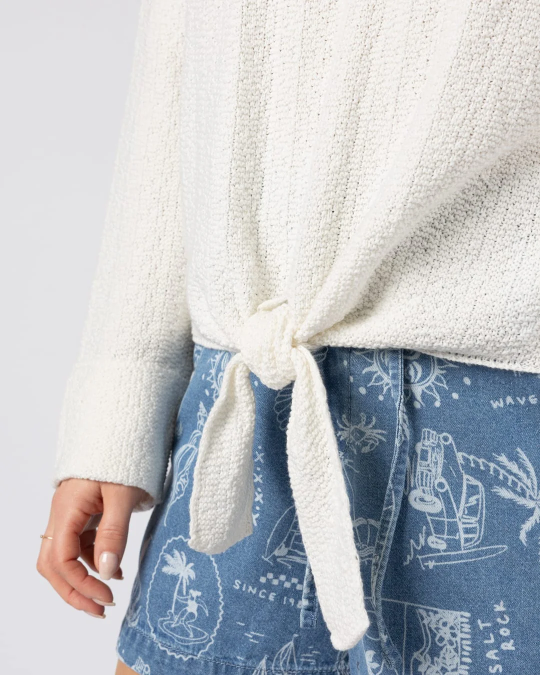 Beachtide Womens Knitwear Jumper in Cream - Image 8
