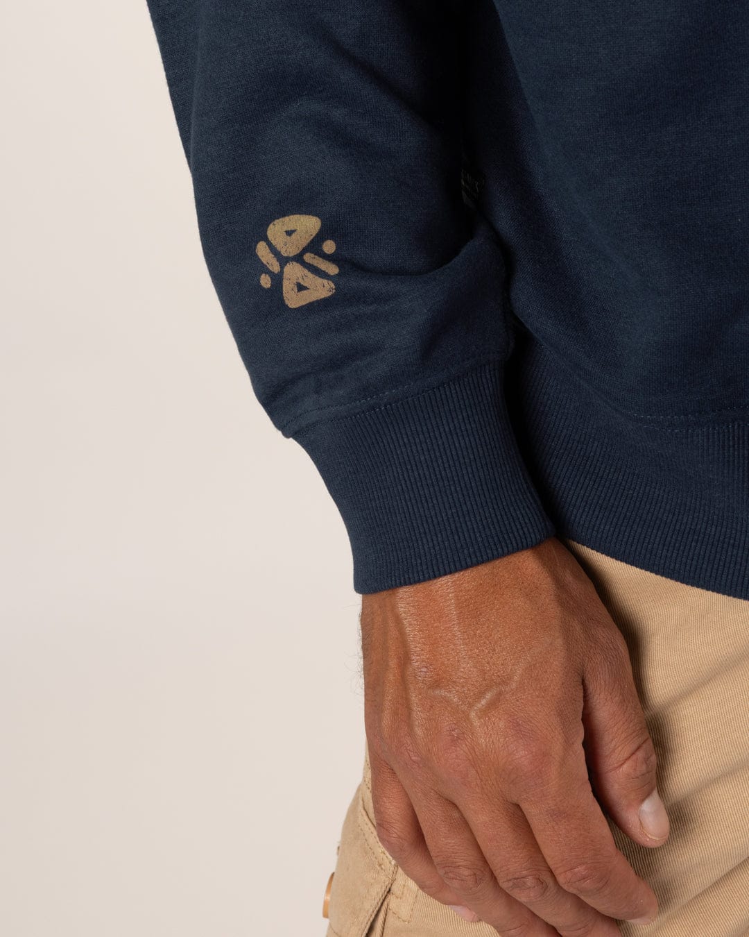 Block Icons Mens Oversized Sweatshirt in Blue - Image 9