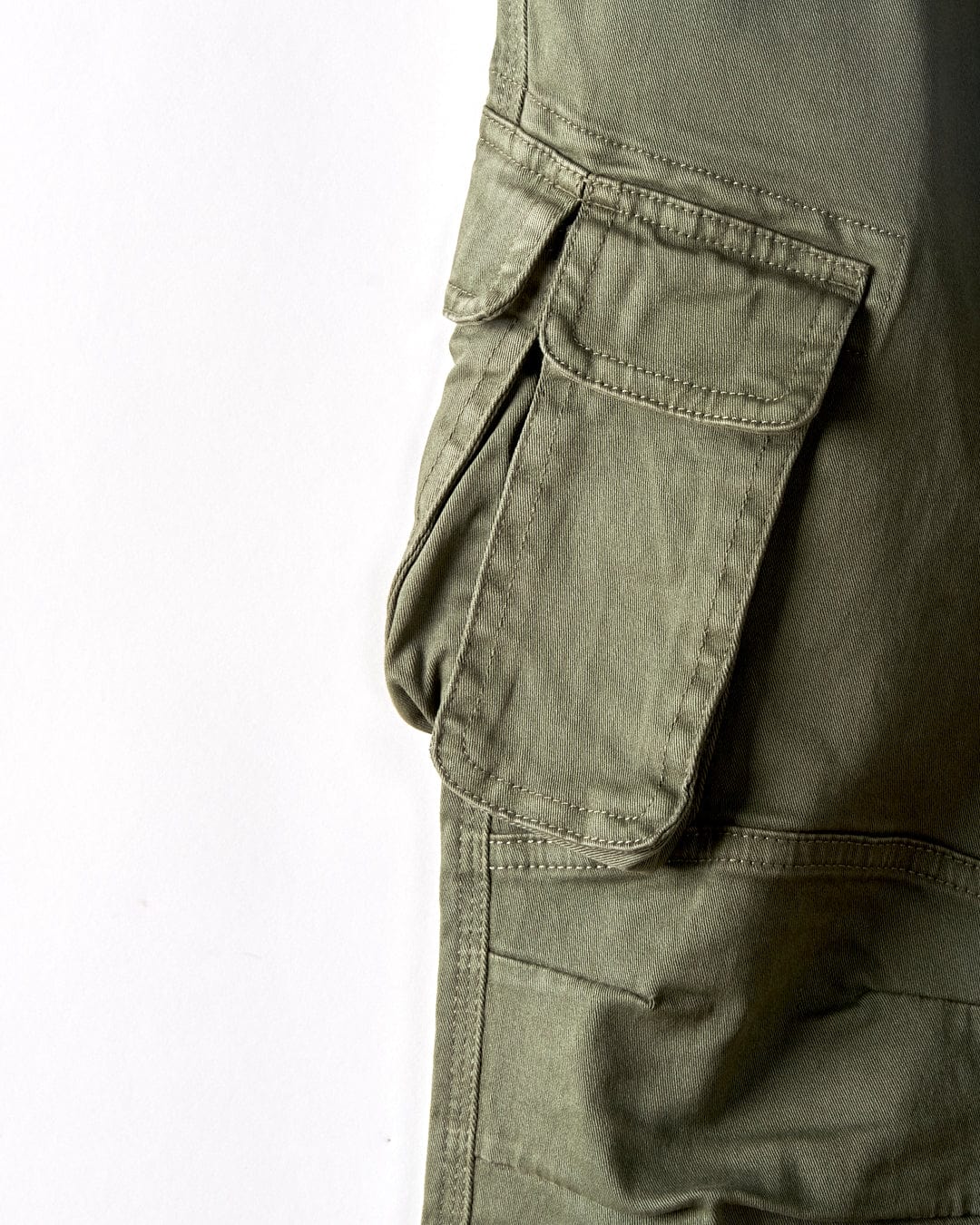 Bora Bora Kids Trouser in Chino - Dark Green - Image 3