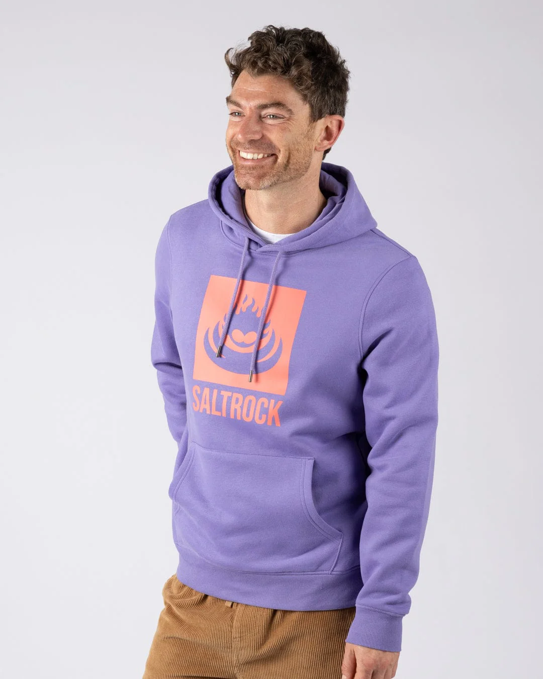 Box Logo Mens Pop Hoodie in Purple - Image 12