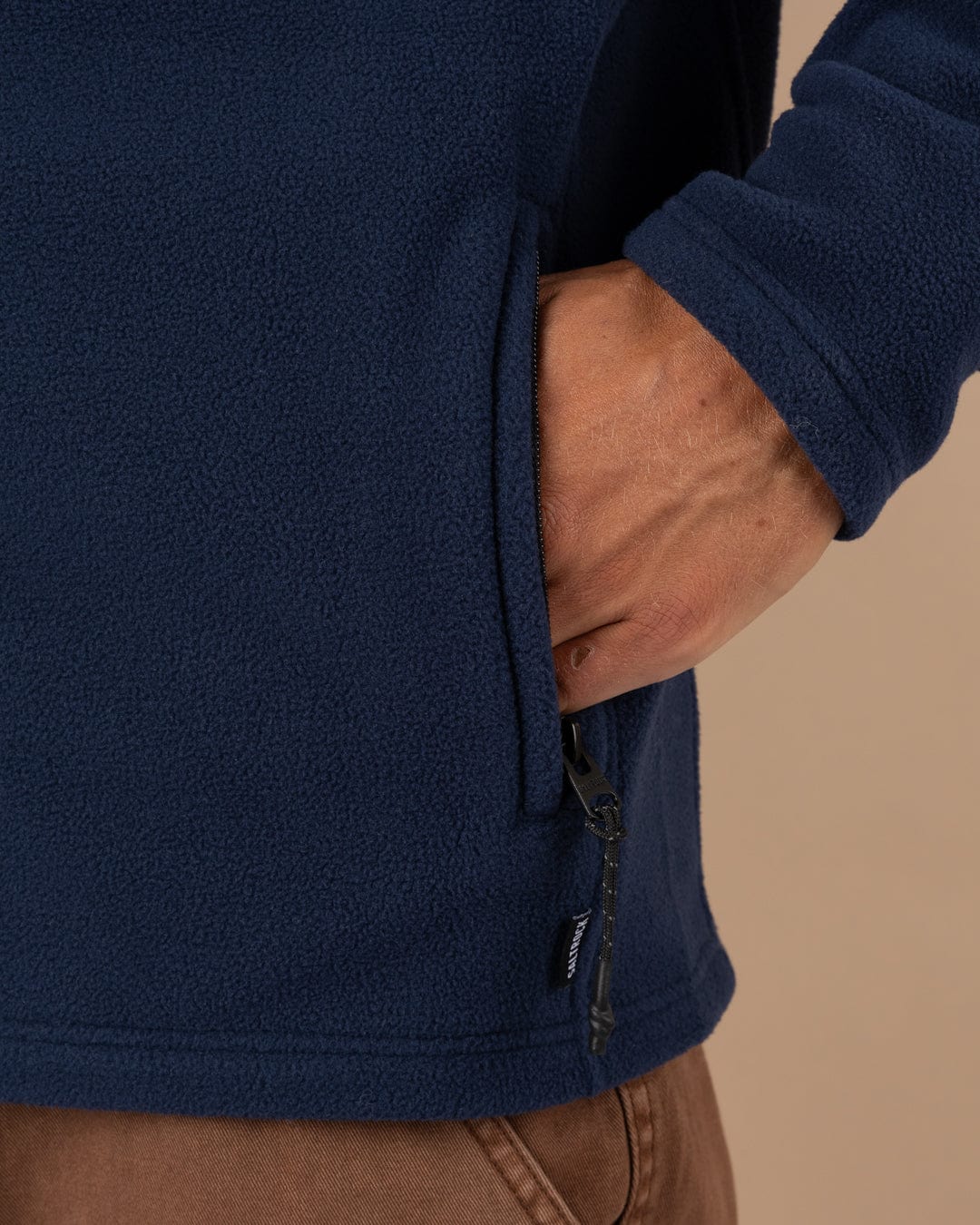 Bradford Mens Zip Fleece in Blue - Image 6