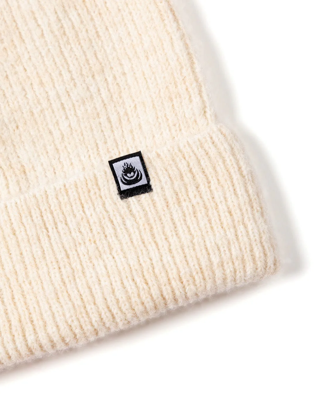 Brushed Maine Recycled Beanie in Cream - Image 3