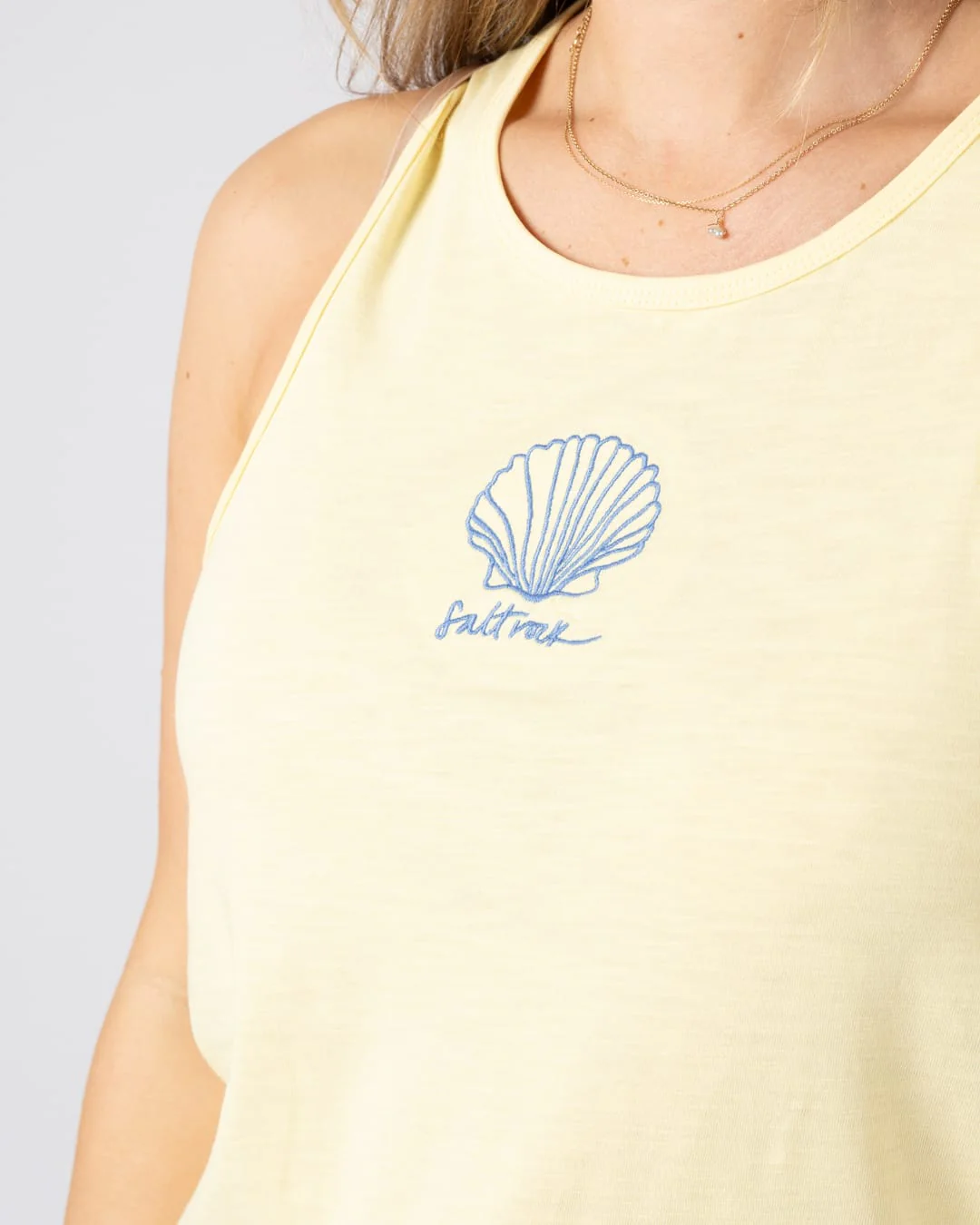 Calico Women Vest in Light Yellow - Image 2