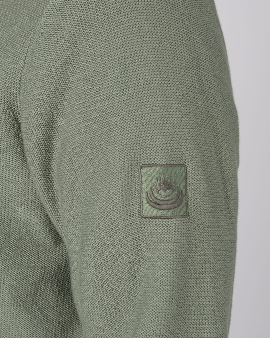 Callum Mens Knitted Jumper in Green - Image 11