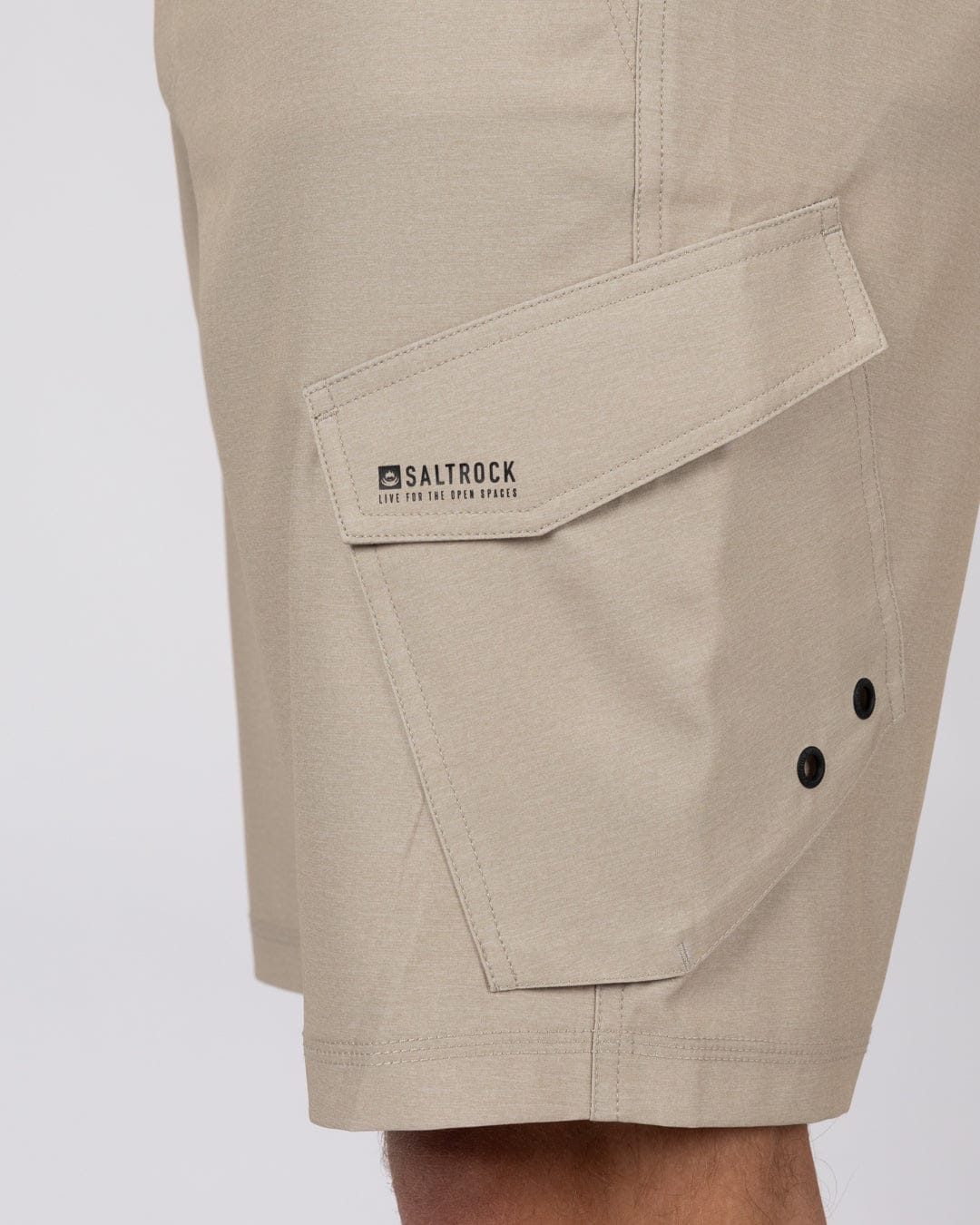 Cargo Amphibian II 21 Mens Hybrid Shorts in Light Brown - Image 3