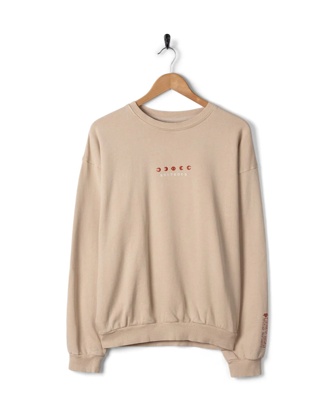 Charmer Womens Oversized Sweat Shirt in Light Brown - Image 8