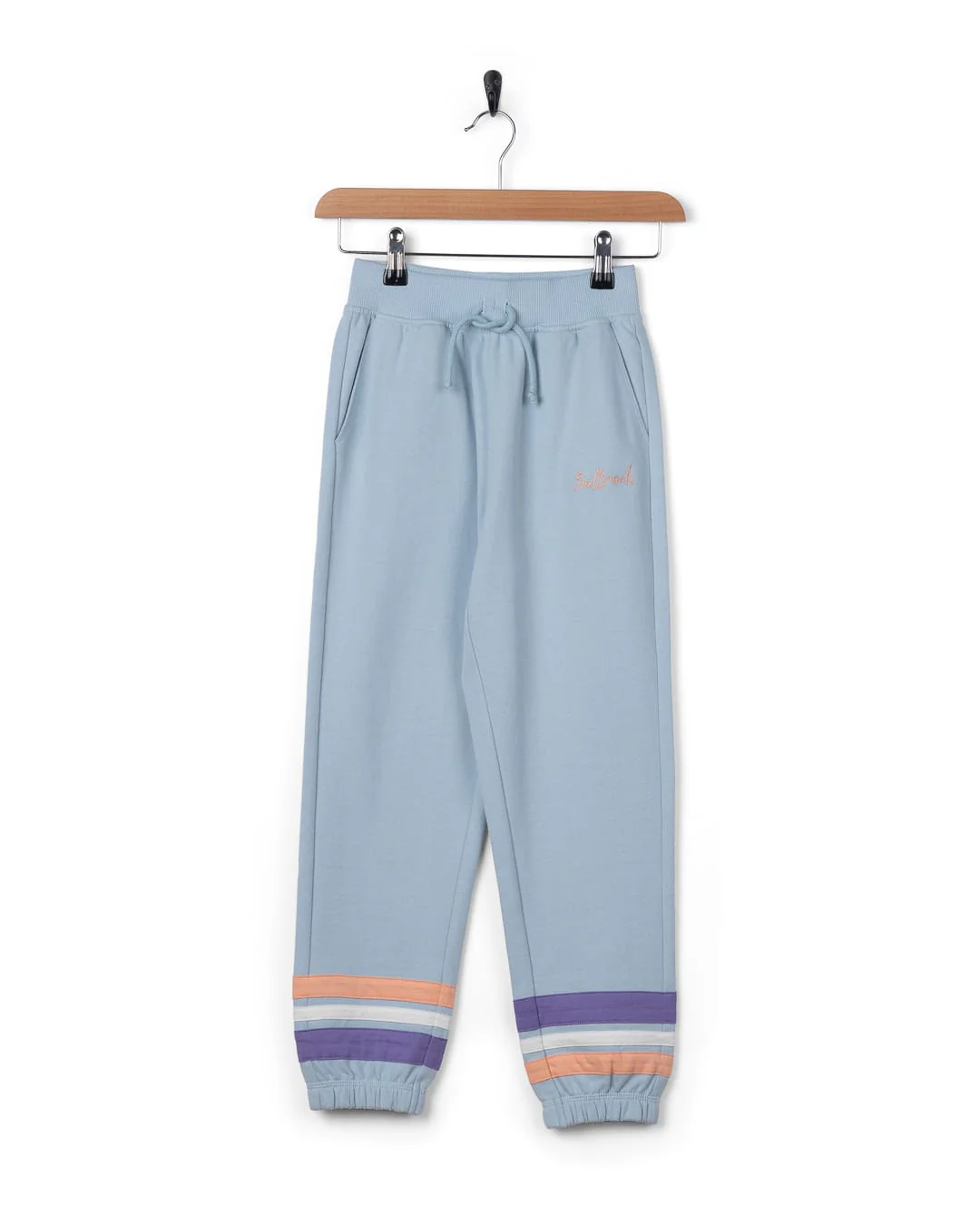 Checker Kids Trouser in Light Blue
