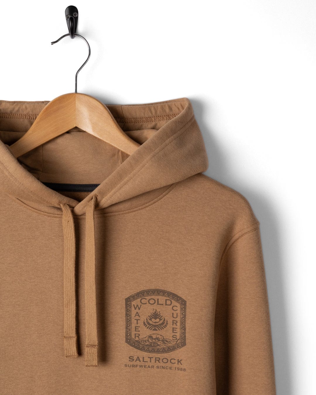 Cold Water Cures Mens Pop Hoodie in Brown - Image 10