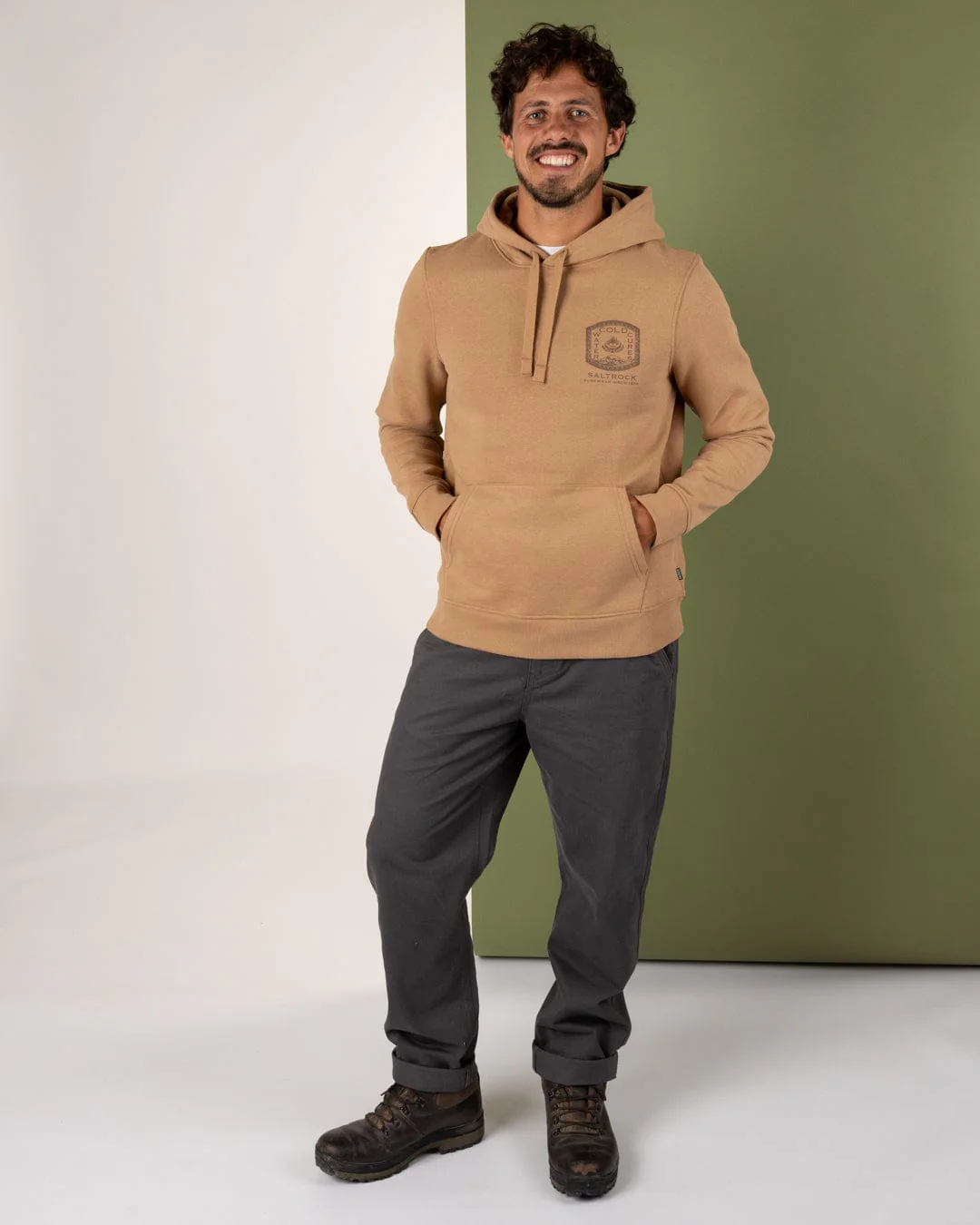 Cold Water Cures Mens Pop Hoodie in Brown - Image 12