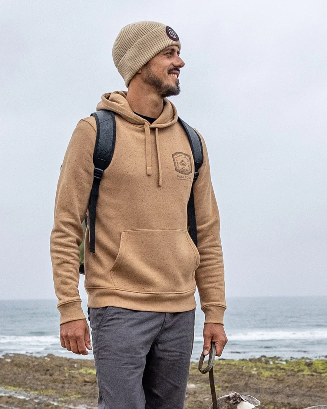 Cold Water Cures Mens Pop Hoodie in Brown - Image 5