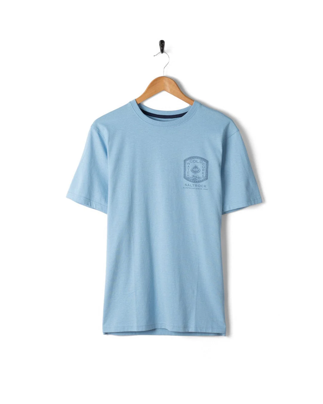 Cold Water Cures Mens Short Sleeve T-Shirt in Blue - Image 4