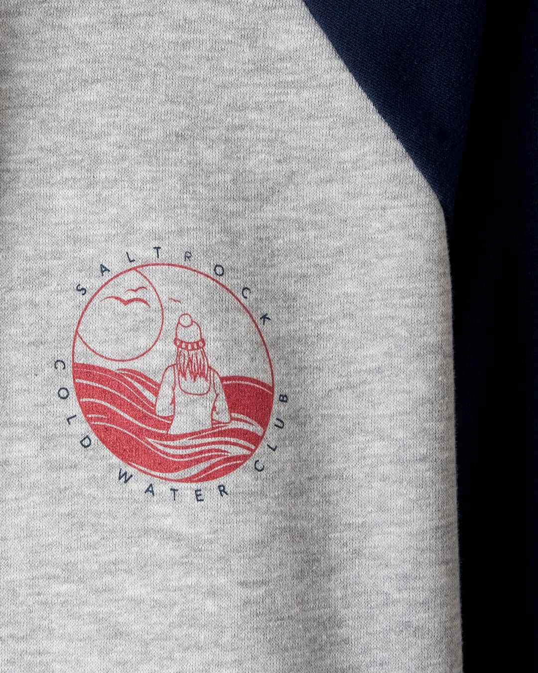 Coldwater Club Womens Raglan Pop Hoodie in Grey - Image 7