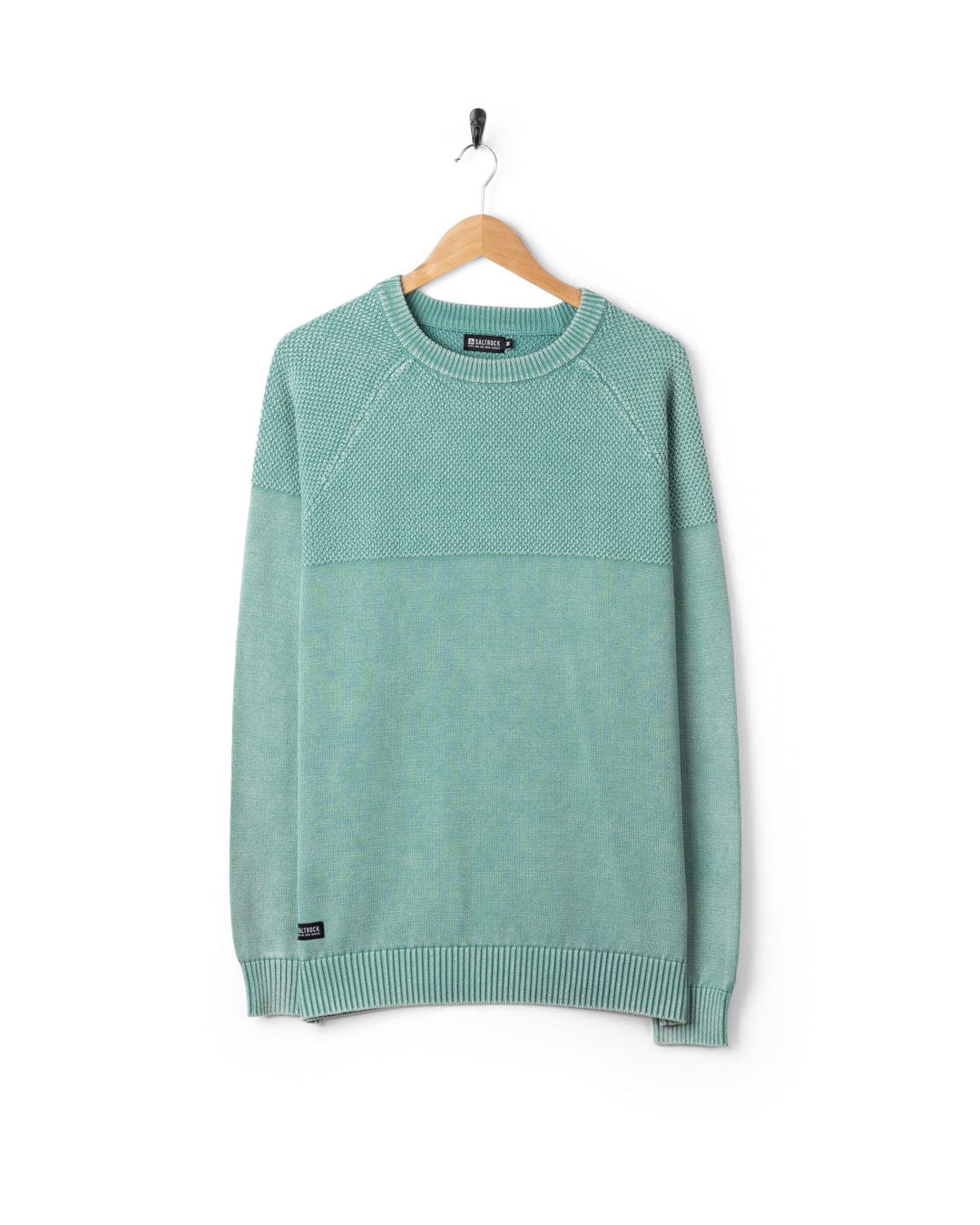 Coombe Mens Knitted Jumper in Blue - Image 6
