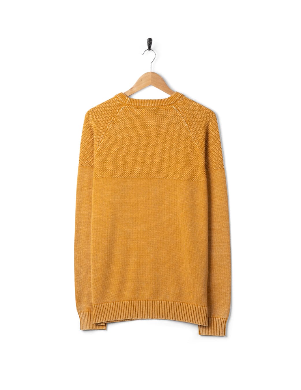 Coombe Mens Knitted Jumper in Yellow - Image 10