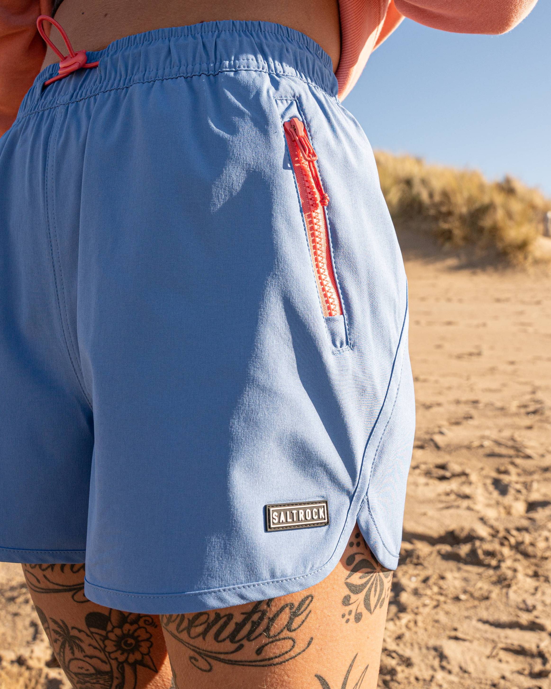 Copper Womens Hybrid Short in Blue