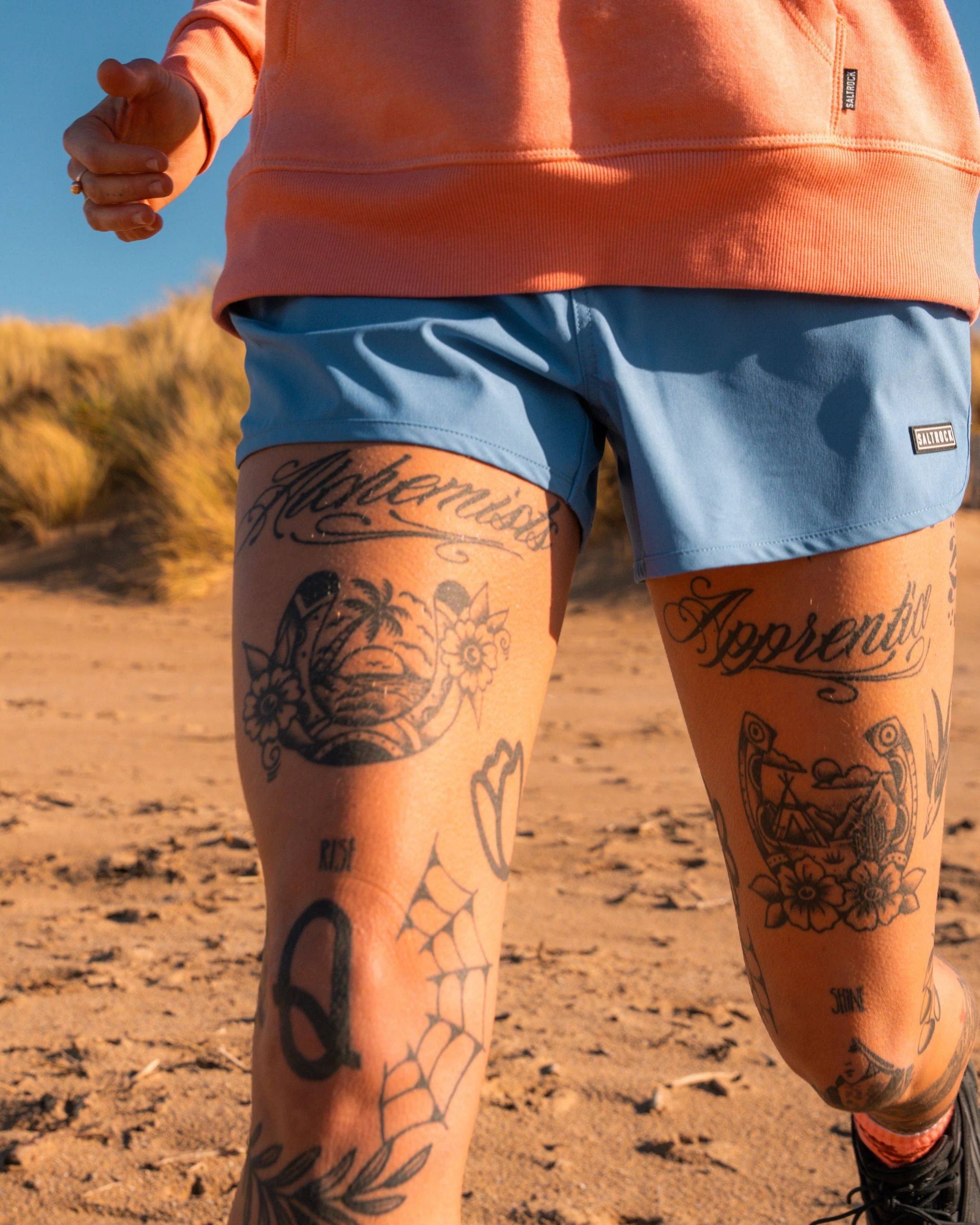 Copper Womens Hybrid Short in Blue - Image 15