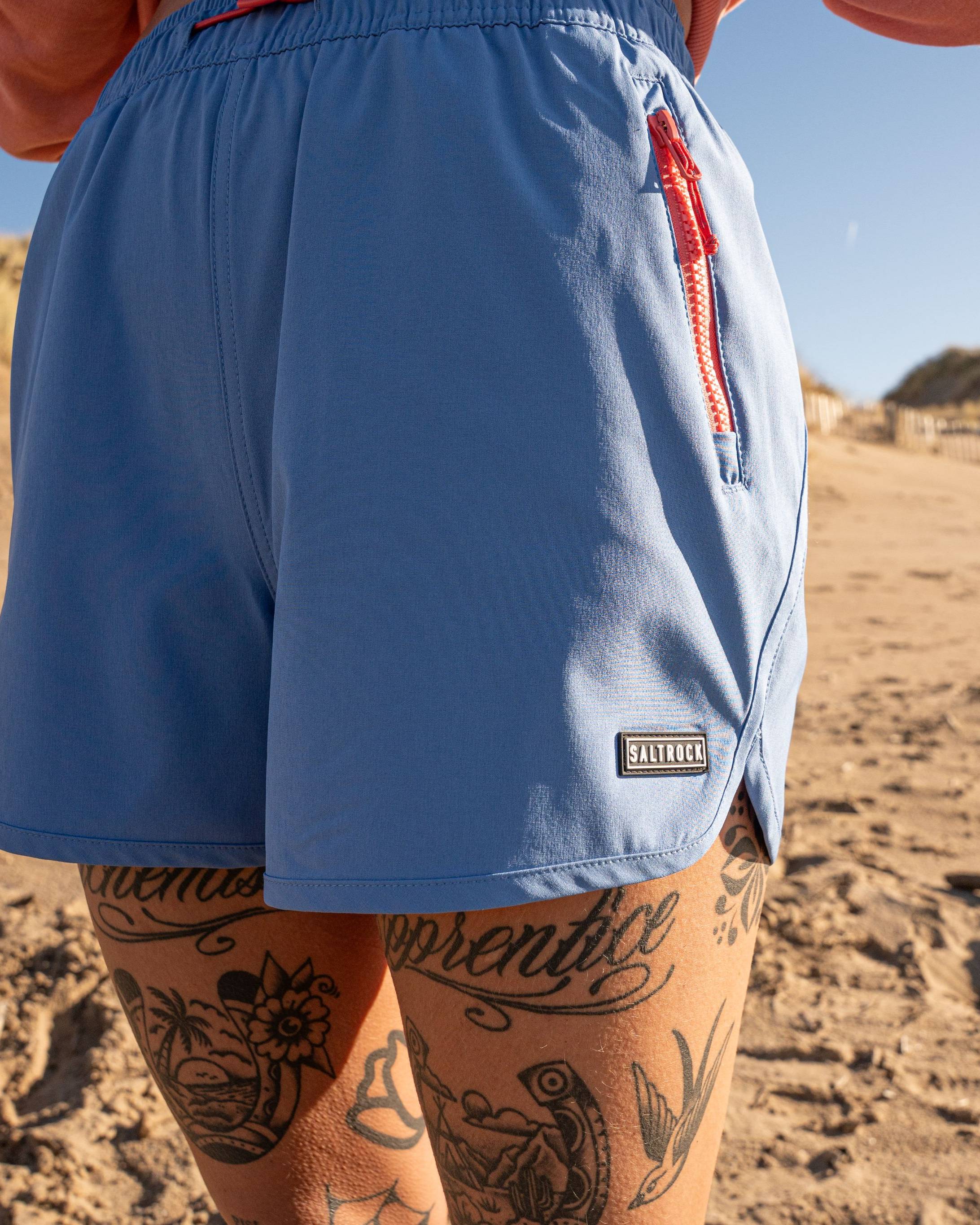 Copper Womens Hybrid Short in Blue - Image 8