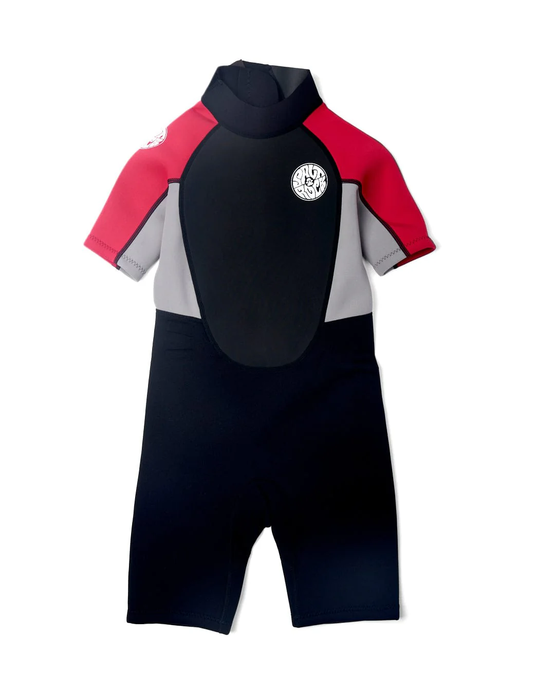 Core Boys 3/2 Shortie Wetsuit in Black/Red - Image 5
