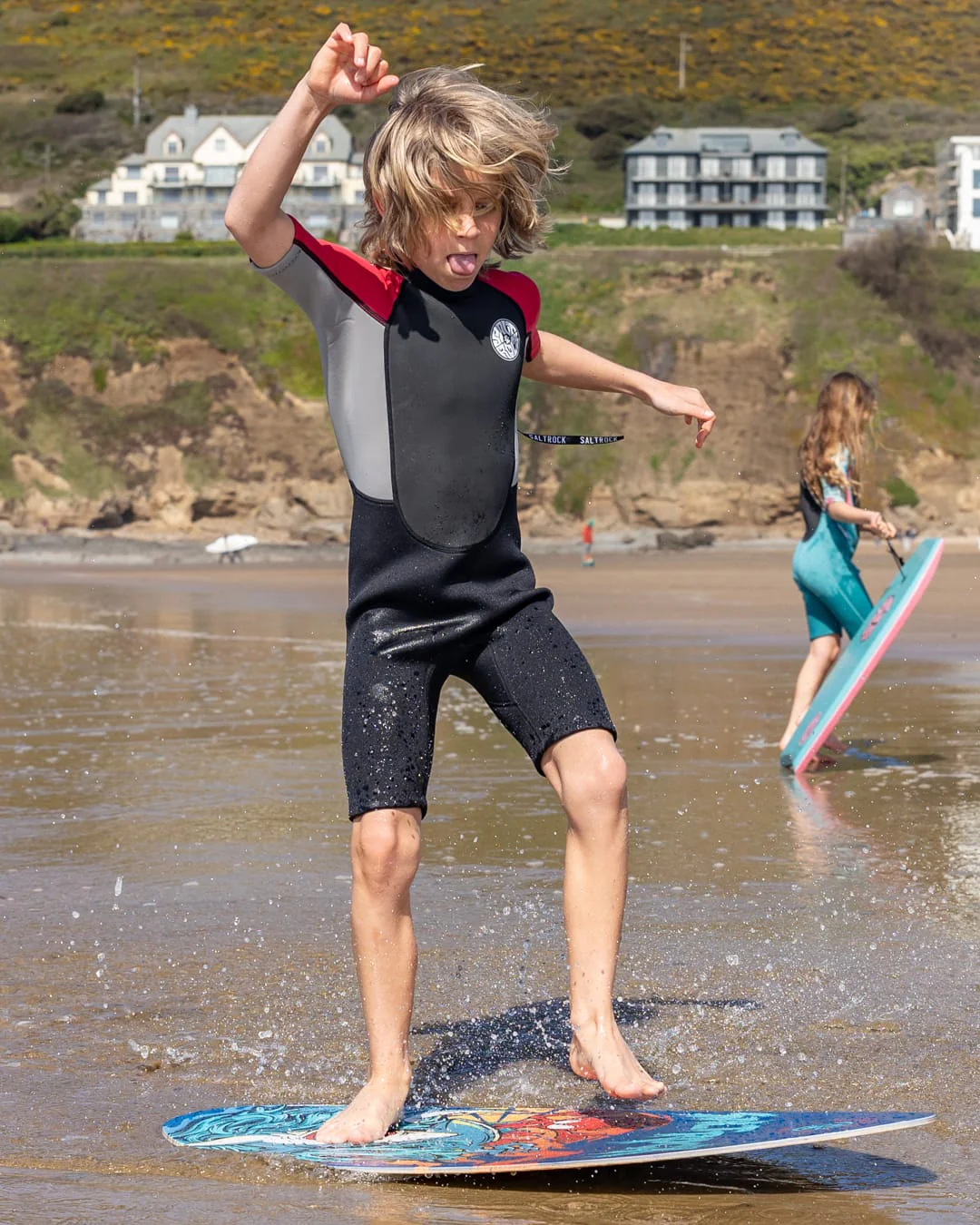 Core 3/2 Shortie Wetsuit in Red - Image 3