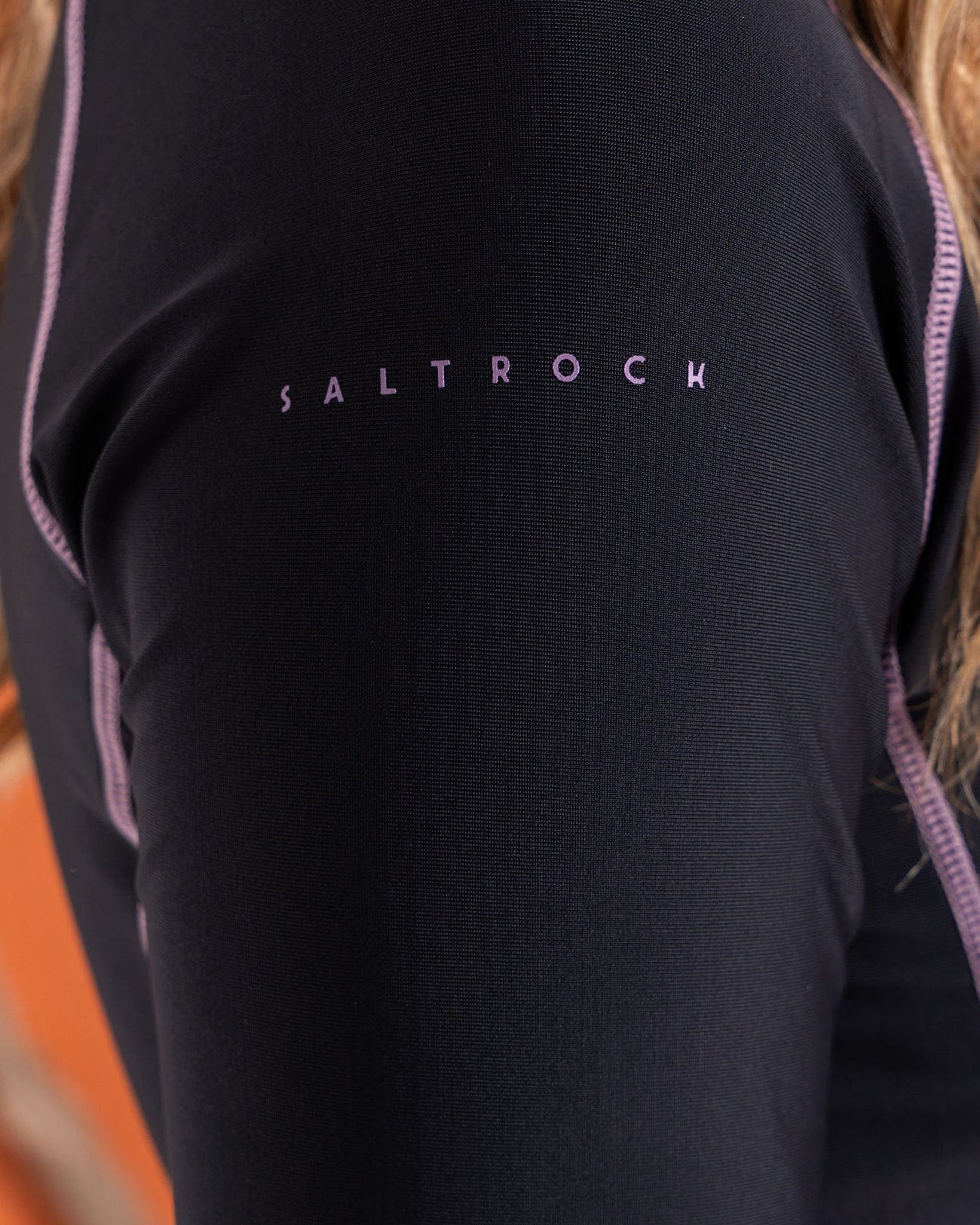 Core Recycled Womens Long Sleeve Rashvest in Black - Image 9