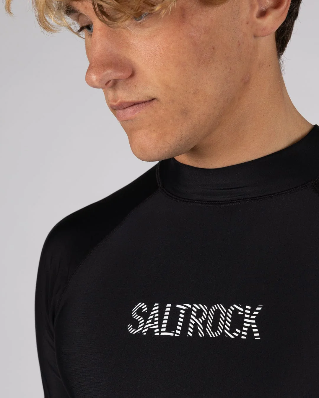 Core Mens Long Sleeve Rashvest in Black - Image 3