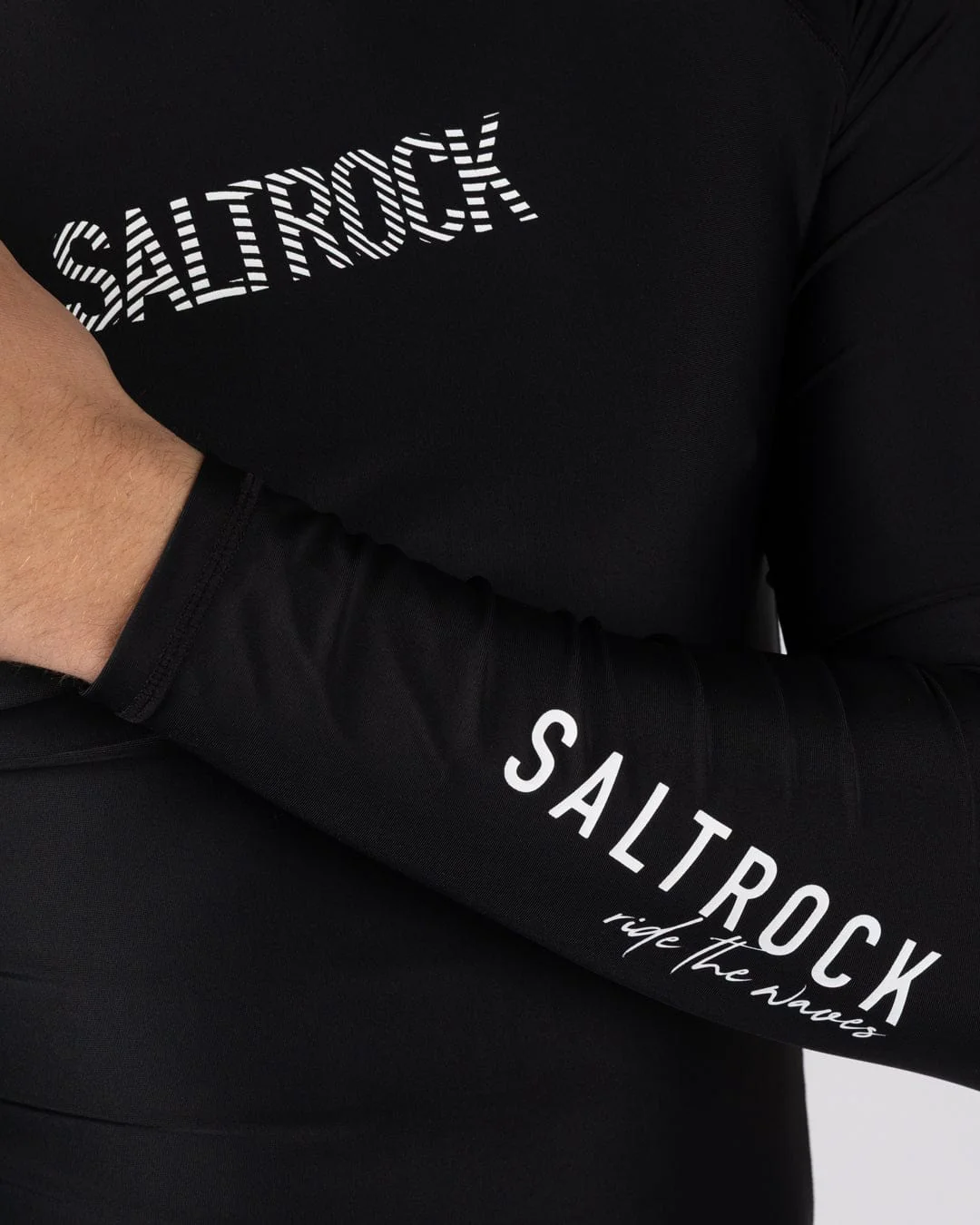 Core Mens Long Sleeve Rashvest in Black - Image 6