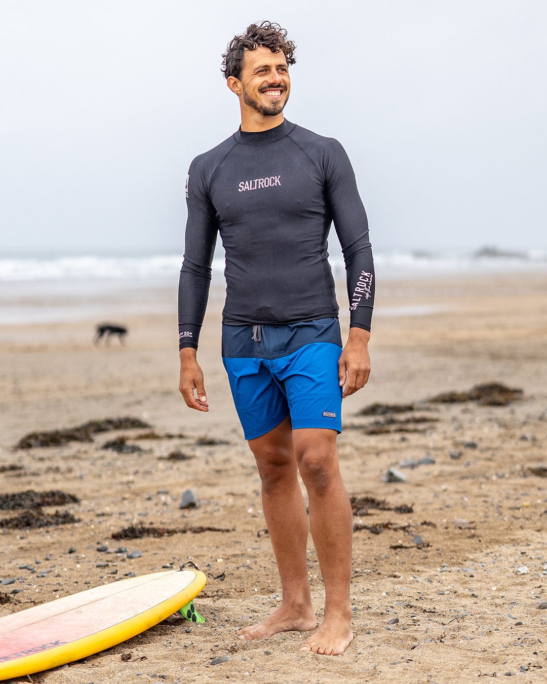 Core Mens Long Sleeve Rashvest in Black - Image 9